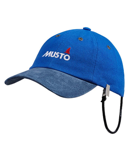 Aruba coloured Musto Evolution Original Crew Cap on White background 