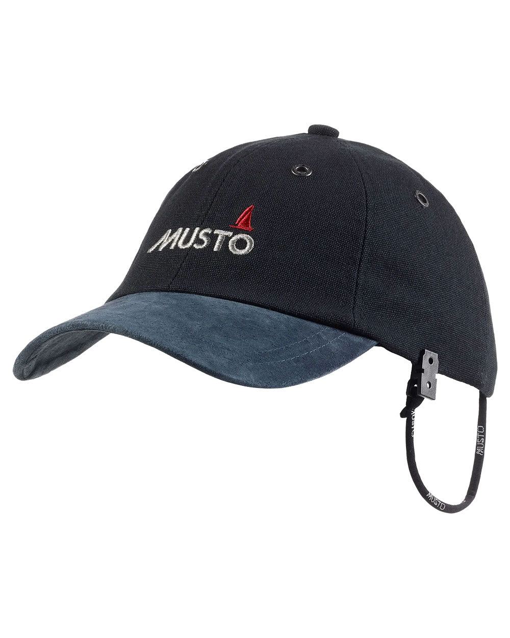 Black coloured Musto Evolution Original Crew Cap on White background