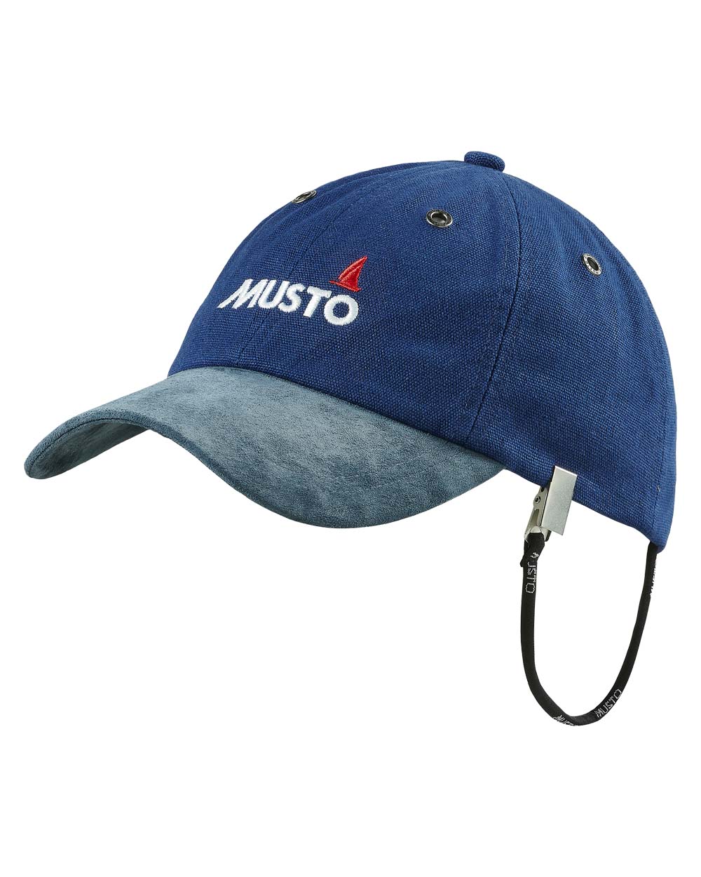 Dark Cobalt coloured Musto Evolution Original Crew Cap on White background 