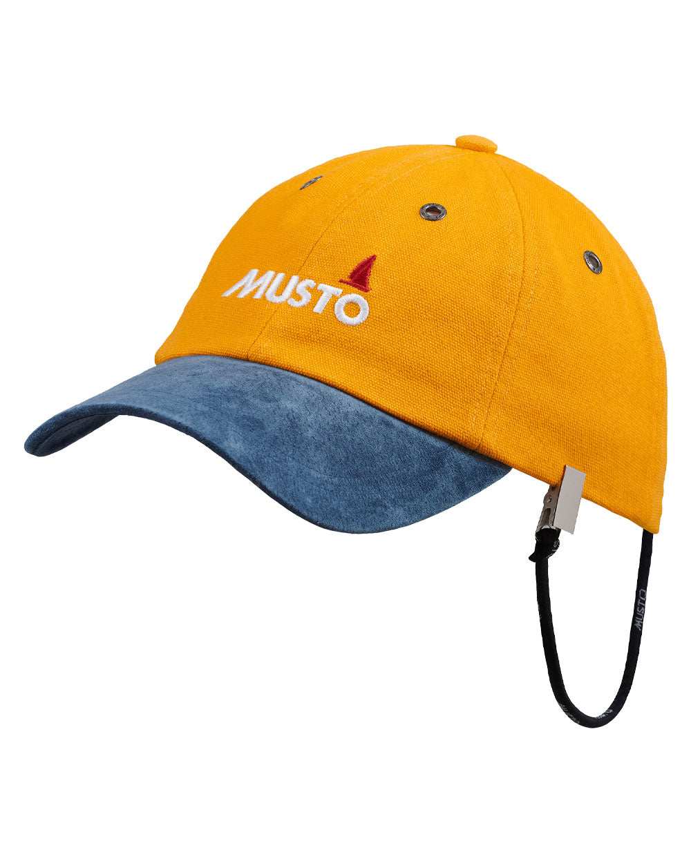 Gold coloured Musto Evolution Original Crew Cap on White background 