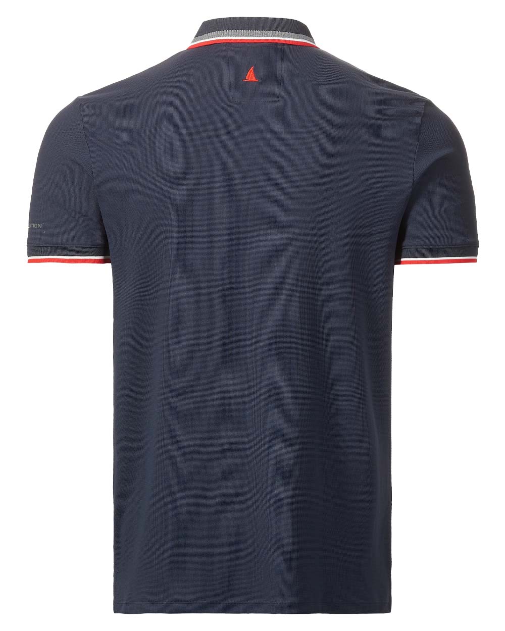 Navy coloured Musto Mens Evolution Pro Lite Short Sleeved Polo on White background 