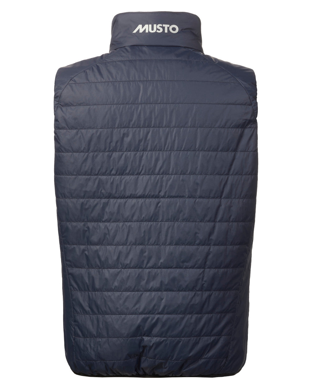 Navy Coloured Musto Mens Primaloft Vest On A White Background 