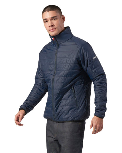 Navy Coloured Musto Mens Primaloft Jacket On A White Background 