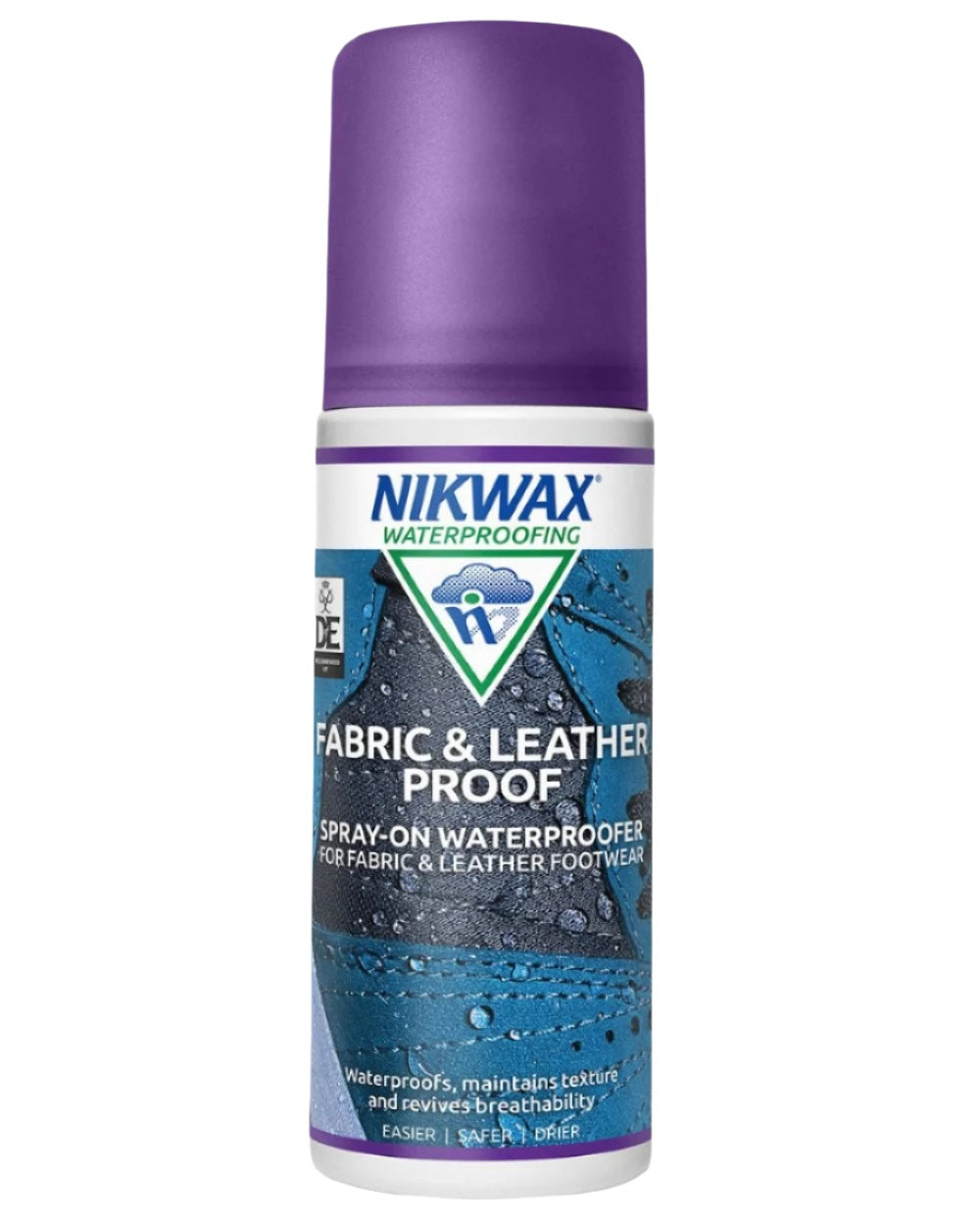 Nikwax Fabric &amp; Leather Proof Spray On on white background