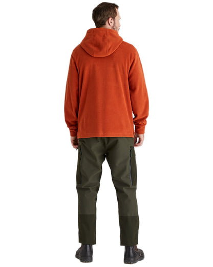 Russet Coloured Ridgeline Ballistic Hoodie On A White Background 