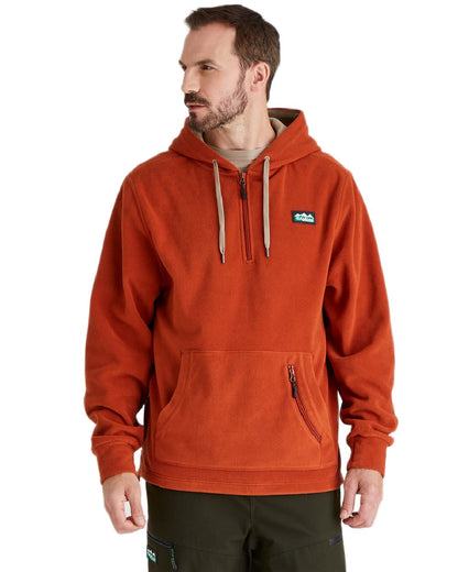 Russet Coloured Ridgeline Ballistic Hoodie On A White Background 