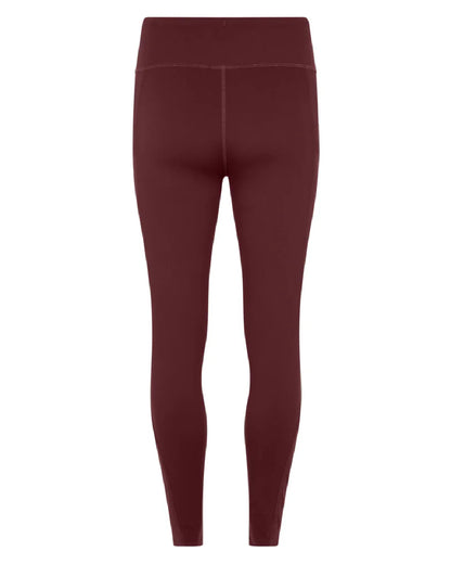 Winter Berry Coloured Ridgeline Womens Infinity Leggings On A White Background 