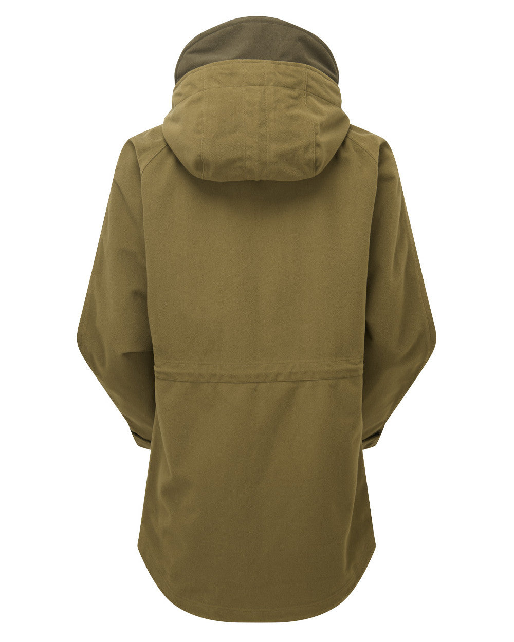 Teak Coloured Ridgeline Ladies Monsoon II Waterproof Smock On A White Background 