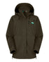 Deep Forest Coloured Ridgeline Ladies Monsoon II Classic Jacket On A White Background 