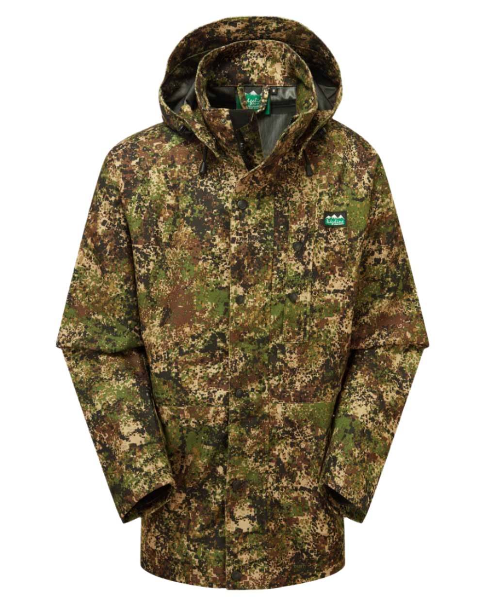 Dirt Camo coloured Ridgeline Monsoon Classic Jacket on White background 