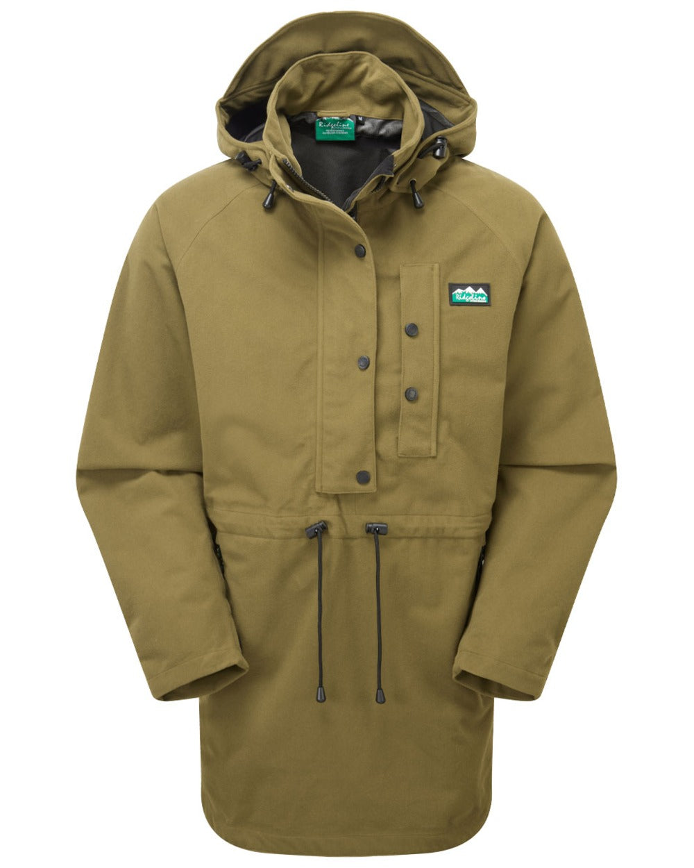 Teak coloured Ridgeline Monsoon Classic Waterproof Smock on White background 