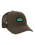 Bark Coloured Ridgeline Monsoon Trucker Cap on white background  
