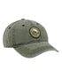 Olive Wash Coloured Ridgeline Original Truckie Cap On A White Background 