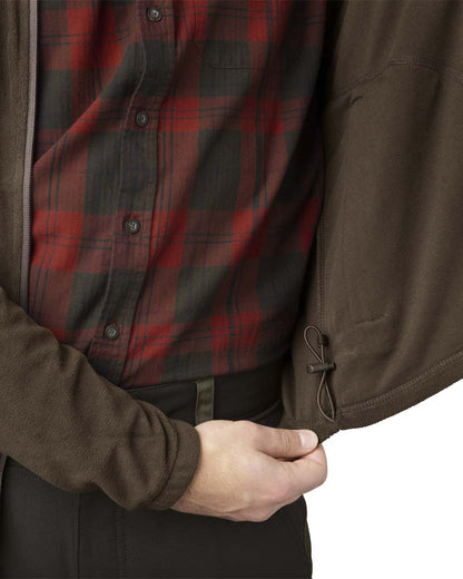 Brown coloured Seeland Benjamin Fleece on White background 