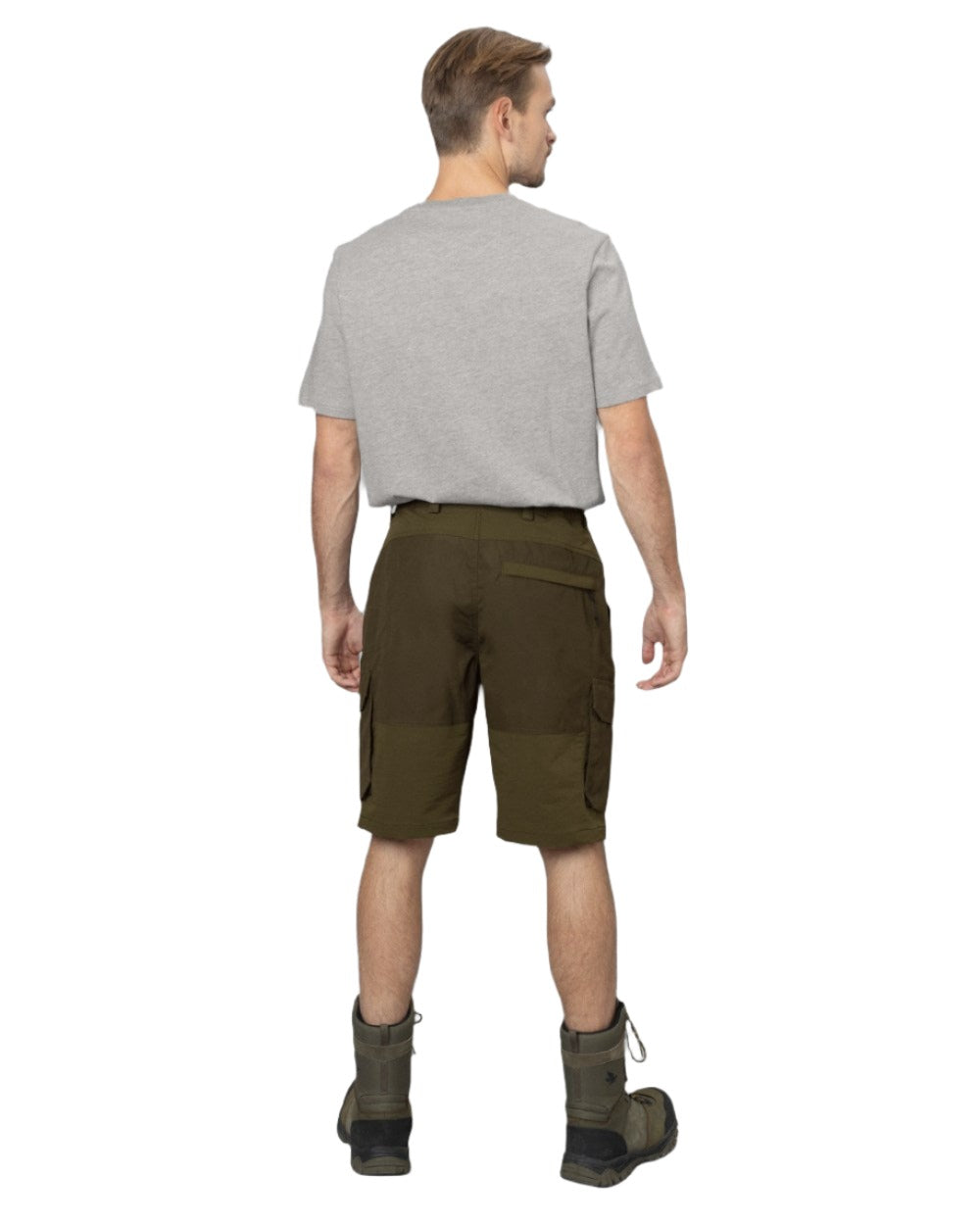 Light Pine Grizzly Brown Coloured Seeland Elm Shorts On A White Background