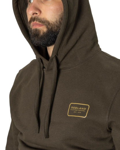 Grizzly Brown Coloured Seeland Kelvin Hoodie On A White Background