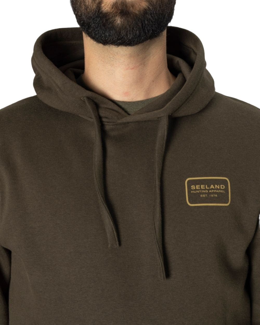 Grizzly Brown Coloured Seeland Kelvin Hoodie On A White Background