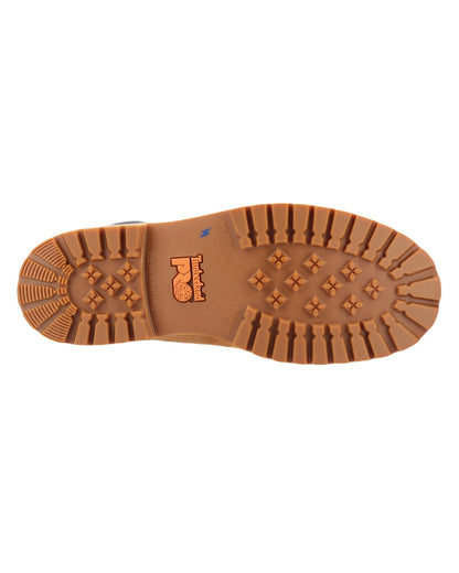 Wheat coloured Timberland Pro Iconic Safety Toe Work Boots on White Background
