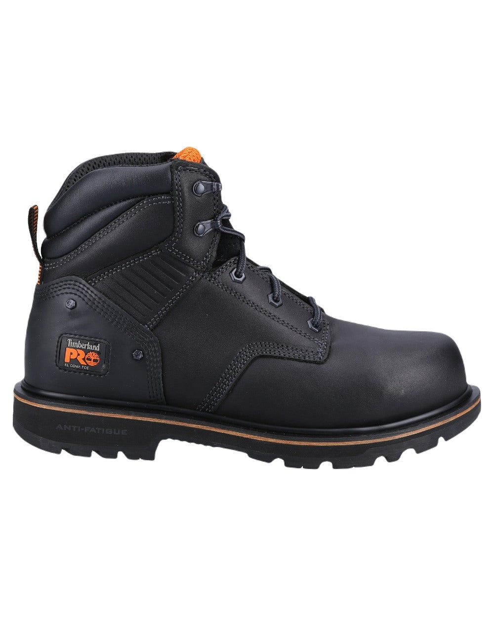Black Coloured Timberland Pro Mens Ballast Safety Boots 2.0 on White Background
