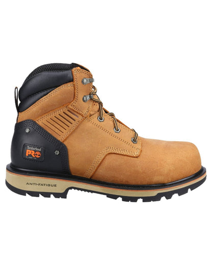 Honey Coloured Timberland Pro Mens Ballast Safety Boots 2.0 on White Background
