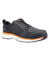 Black Orange Coloured Timberland Pro Mens Reaxion Composite Safety Trainers 2.0 on White Background
