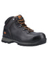 Black Coloured Timberland Pro Mens Splitrock XT Composite Toe Work Boots 2.0 on White Background
