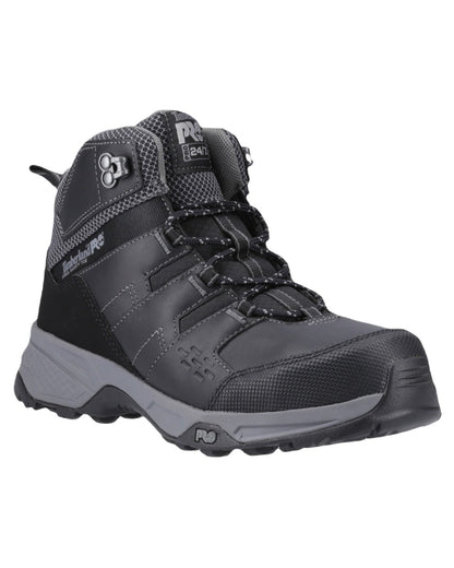 Black Coloured Timberland Pro Mens Switchback LT Safety Boots on White Background
