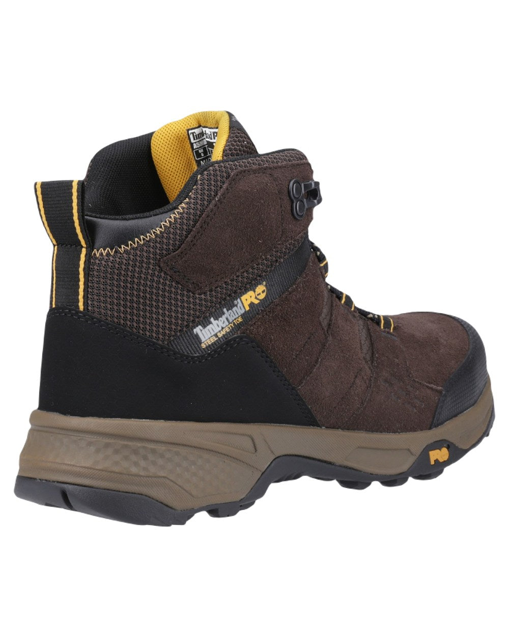Dark Brown Coloured Timberland Pro Mens Switchback Safety Boot 2.0 on White Background
