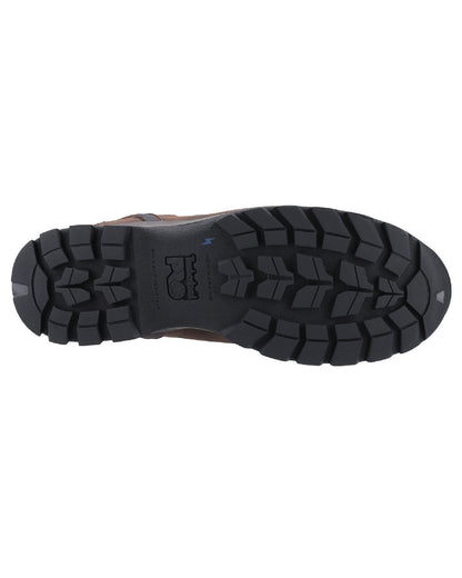 Brown coloured Timberland Pro Splitrock XT Composite Safety Toe Work Boots on white background 