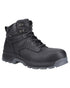 Black coloured Timberland Pro Titan 6inch Safety Boots on white background 
