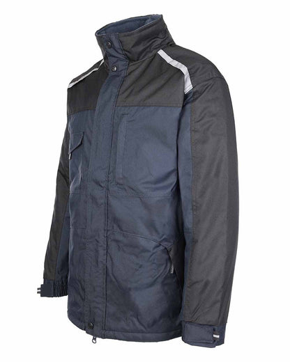 Navy Blue Coloured TuffStuff Cleveland Jacket On A White Background 