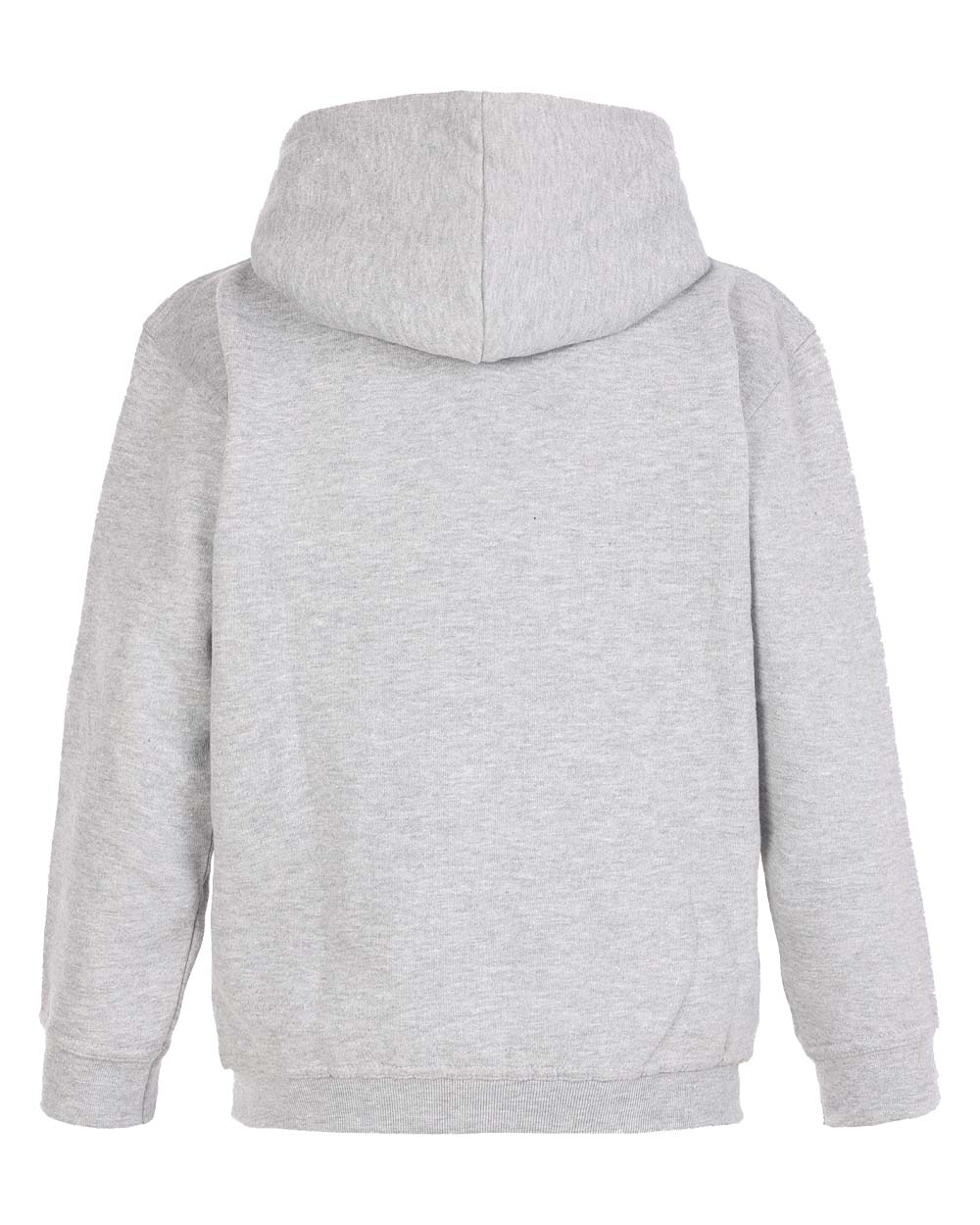 Grey coloured TuffStuff Childrens Logo Hoodie on White Background 