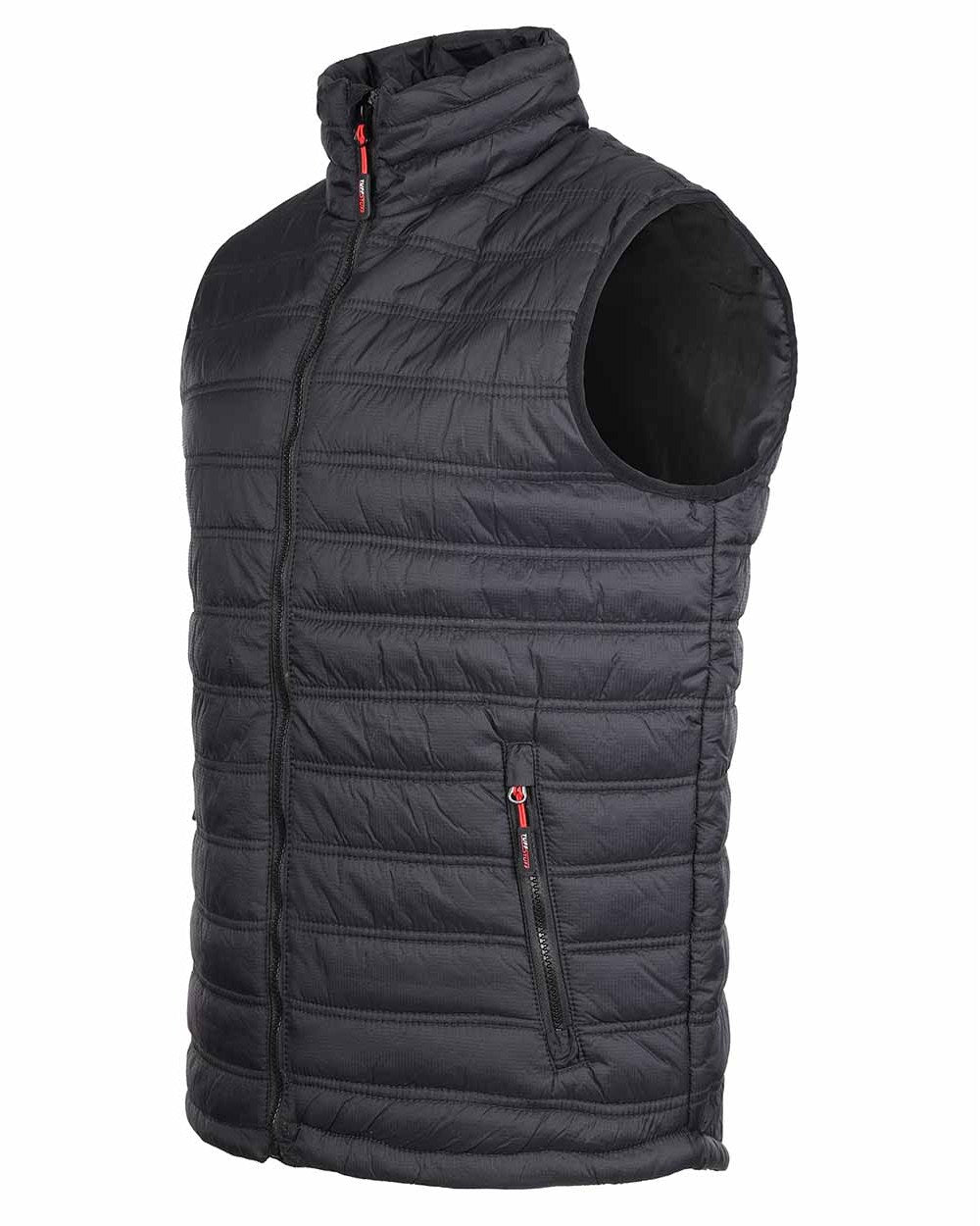 Black Coloured TuffStuff Elite Bodywarmer On A White Background