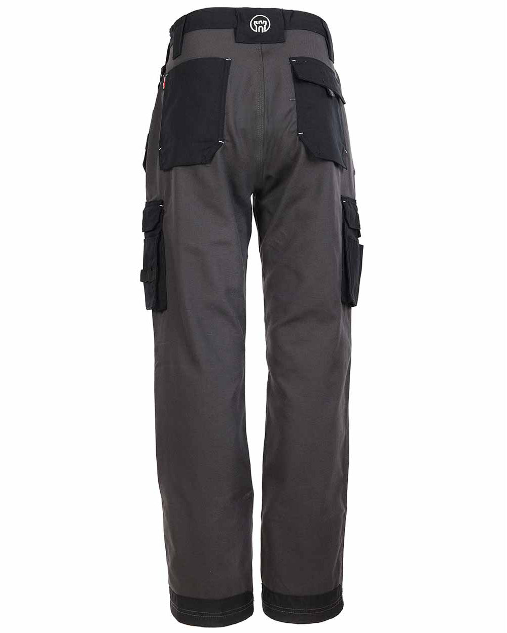 Grey Coloured TuffStuff Extreme Work Trousers On A White Background 