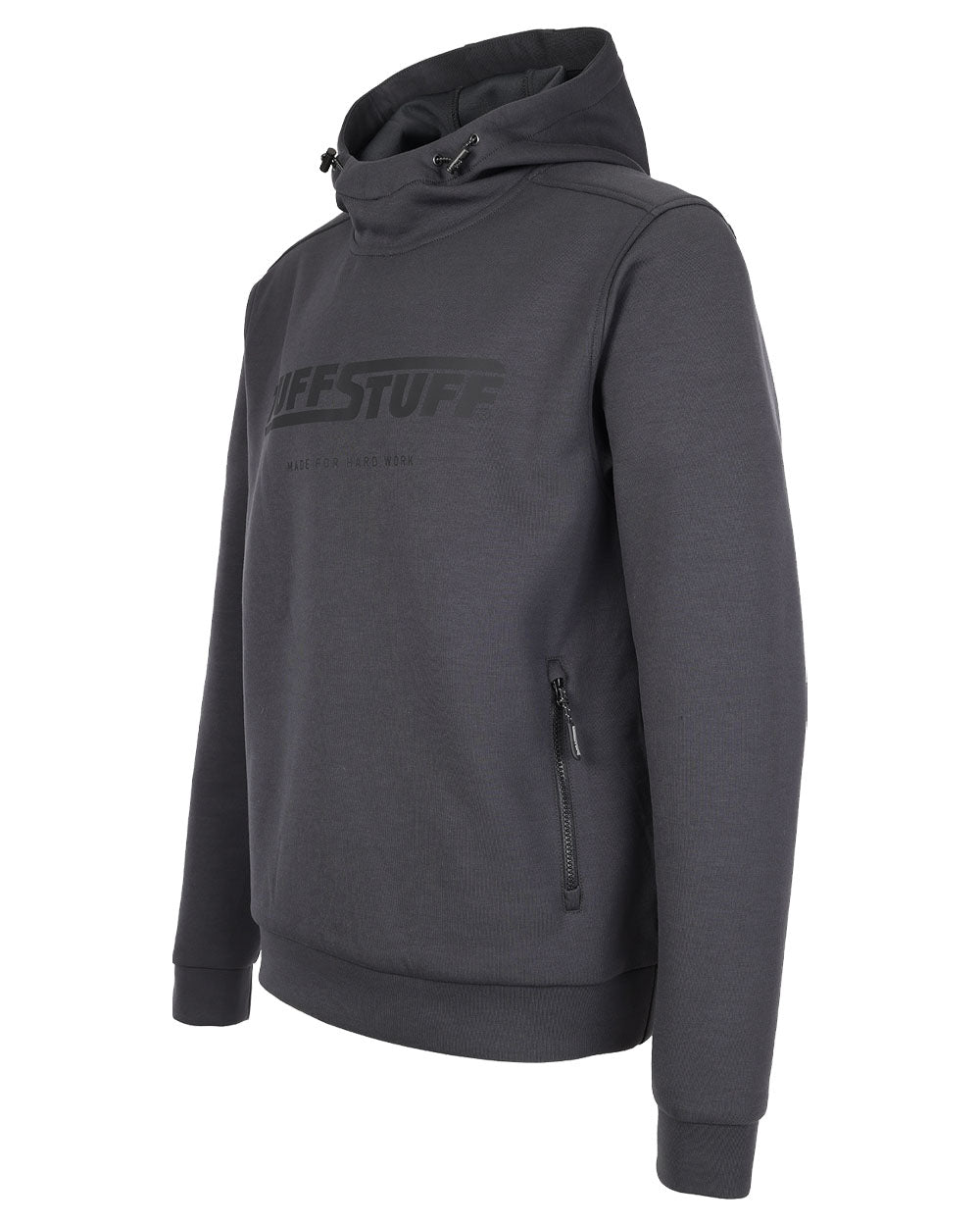 Grey coloured TuffStuff Hudson Hoodie on White Background