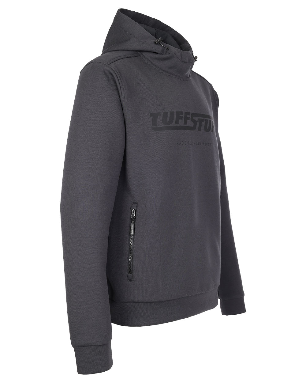 Grey coloured TuffStuff Hudson Hoodie on White Background