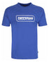 Blue coloured TuffStuff Logo T-Shirt on white background 