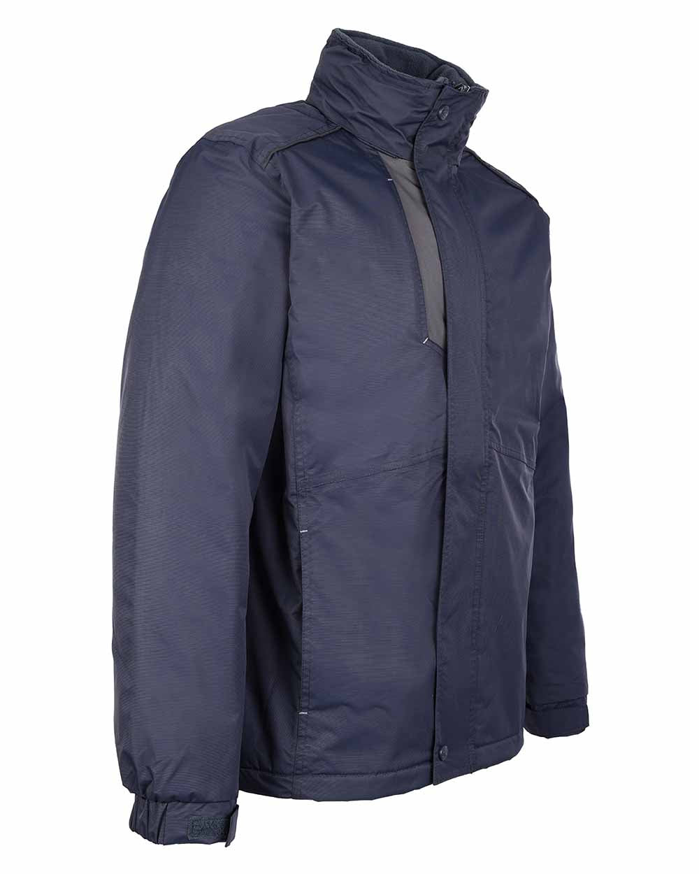 Navy Blue Coloured TuffStuff Newport Jacket On A White Background 