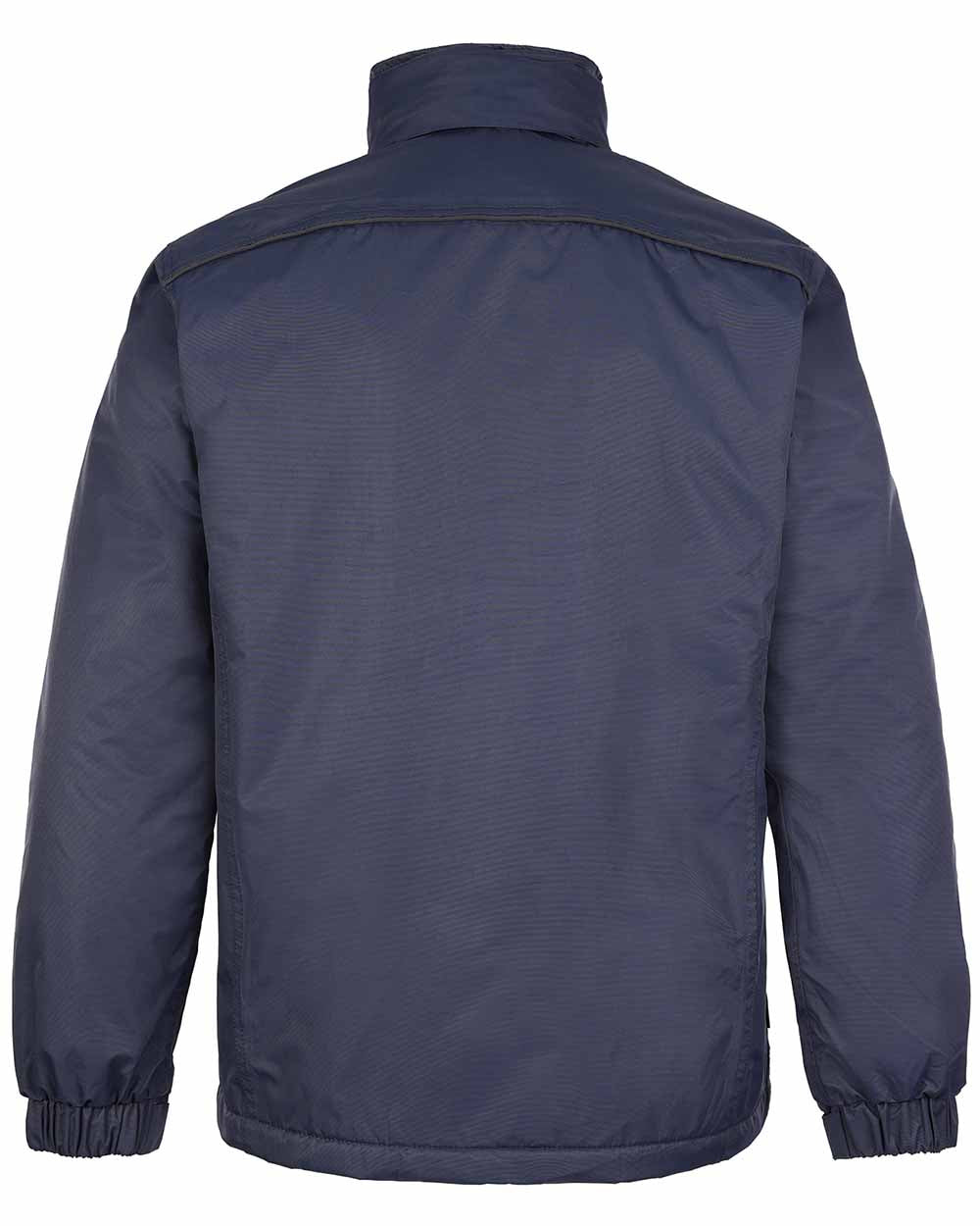 Navy Blue Coloured TuffStuff Newport Jacket On A White Background 