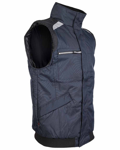 Navy Blue Coloured TuffStuff Pro Work Bodywarmer On A White Background 