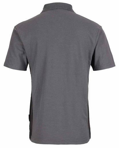 Grey Coloured TuffStuff Pro Work Polo Shirt On A White Background 