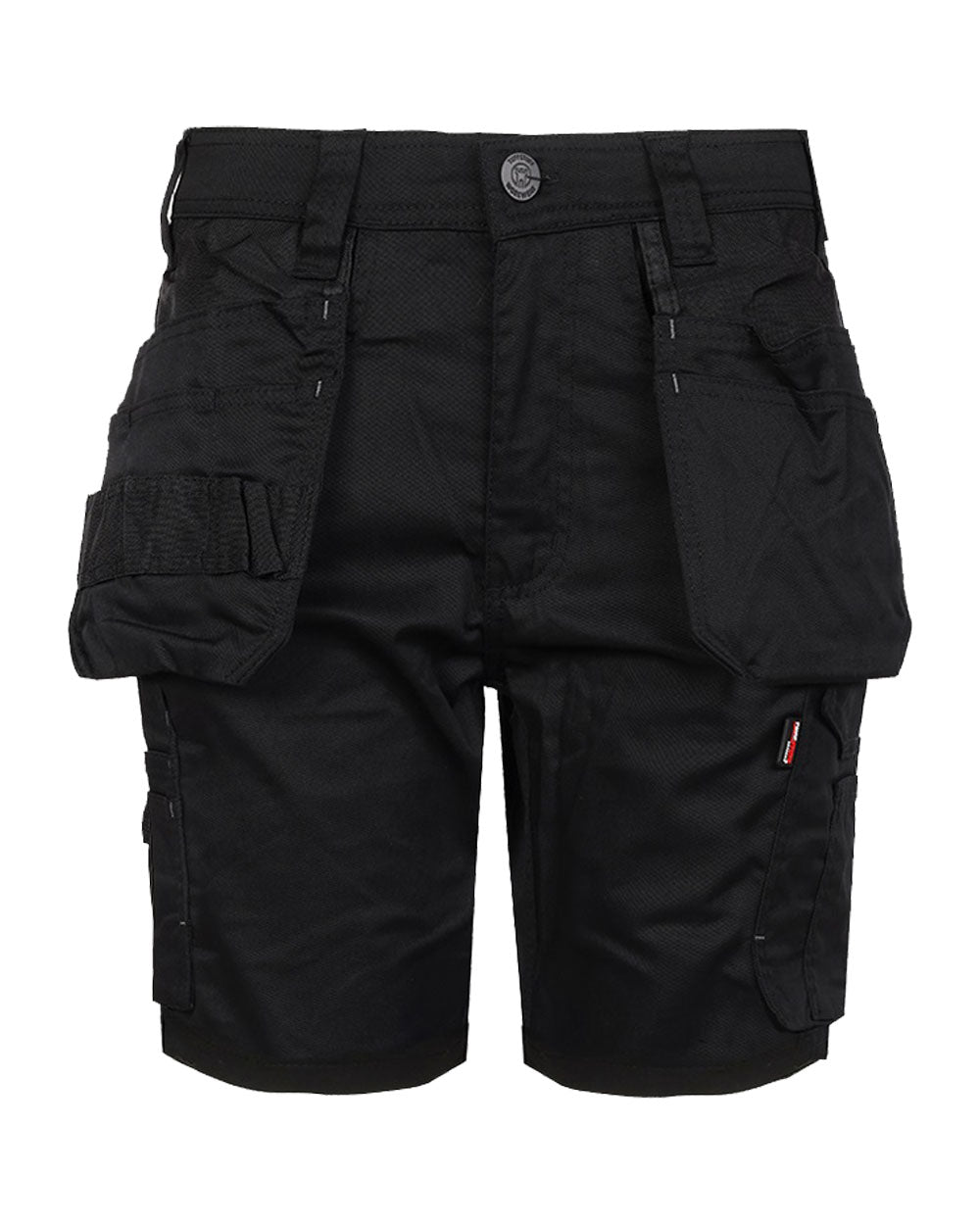 Black coloured TuffStuff Proflex Work Shorts on White Background