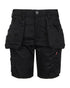 Black coloured TuffStuff Proflex Work Shorts on White Background 