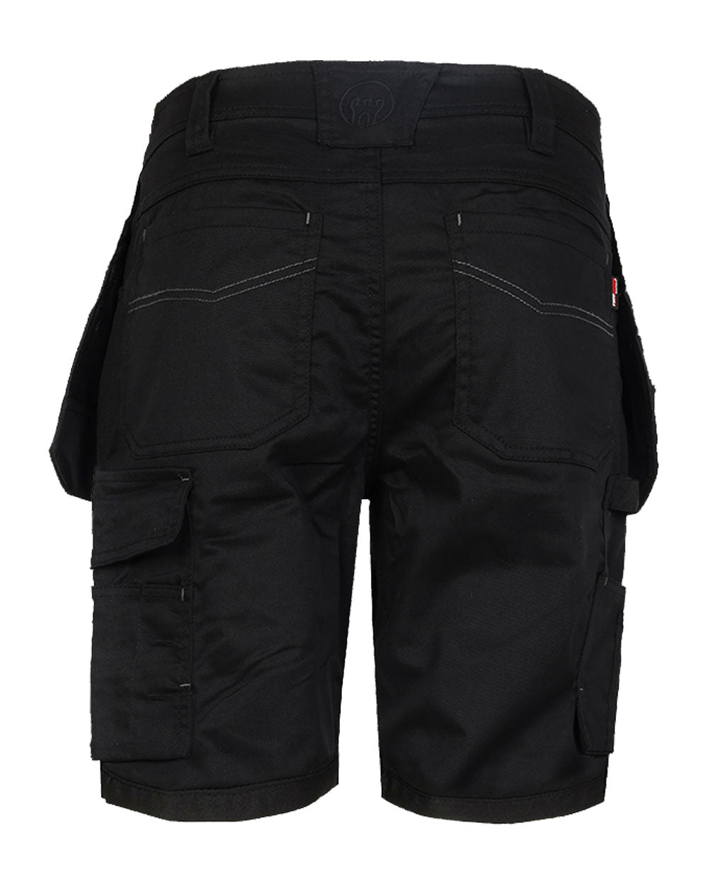 Black coloured TuffStuff Proflex Work Shorts on White Background 