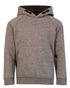 Grey Coloured Xpert Childrens Pro Pullover Hoodie on White Background
