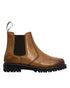 Burnished Brown Coloured Xpert Childrens Heritage Wrangler Dealer Boots on White Background
