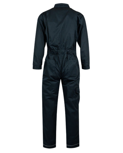 Navy Coloured Xpert Core Zip-Front Coverall on White Background
