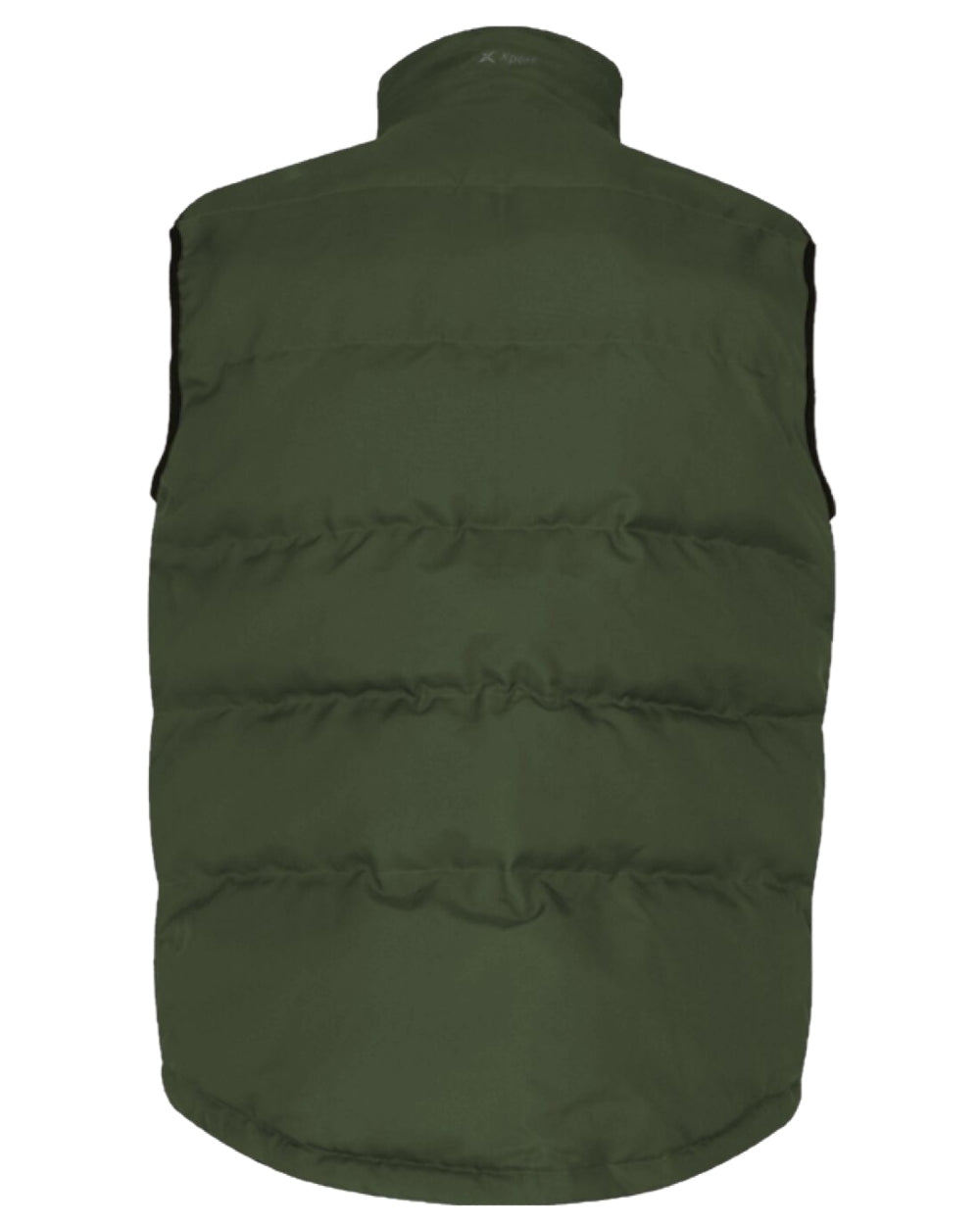 Green Coloured Xpert Mens Core Padded Work Bodywarmer on White Background
