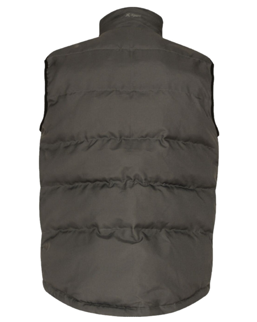 Grey Coloured Xpert Mens Core Padded Work Bodywarmer on White Background
