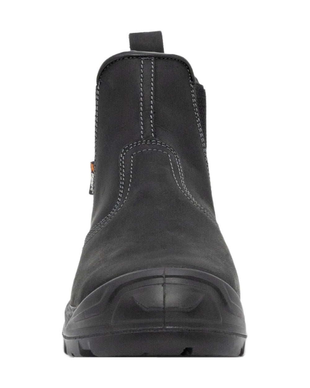 Black Coloured Xpert Mens Defiant S3 Safety Dealer Boots on White Background
